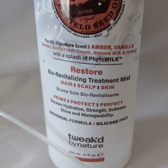 Tweak'd Nature Restore Revitalizing Hair Mist Amber Vanilla bio-revitalizing - Picture 2 of 2